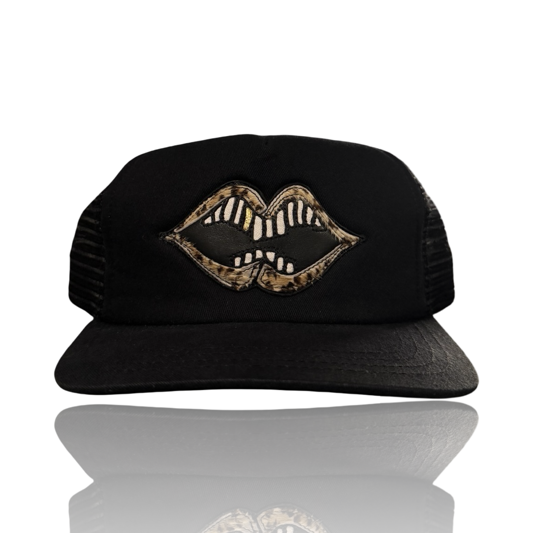 Chrome Hearts Matty Boy Chomper Hat Leopard Print