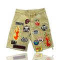 Amis Et Fleurs Patch Work Carpenter Shorts