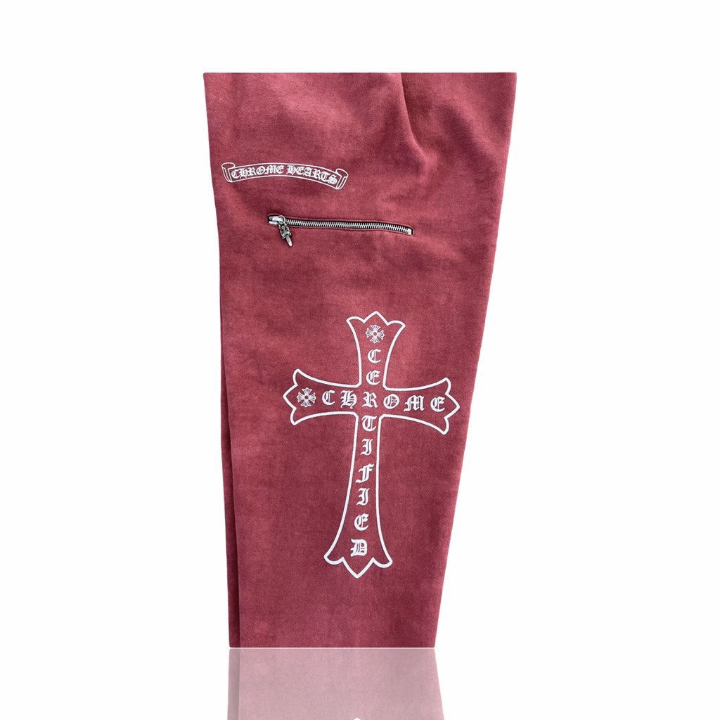 Chrome Hearts Drake CLB Cross Sweatpants Red