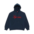 Supreme Script Hoodie Navy