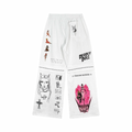 Chrome Hearts Deadly Doll Comic Pants White