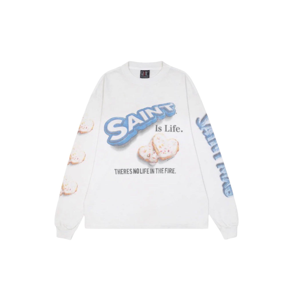 Saint Michael X Shermer Academy Long Sleeve White