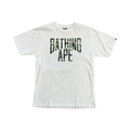 BAPE ABC Camo NYC Logo Tee White Green