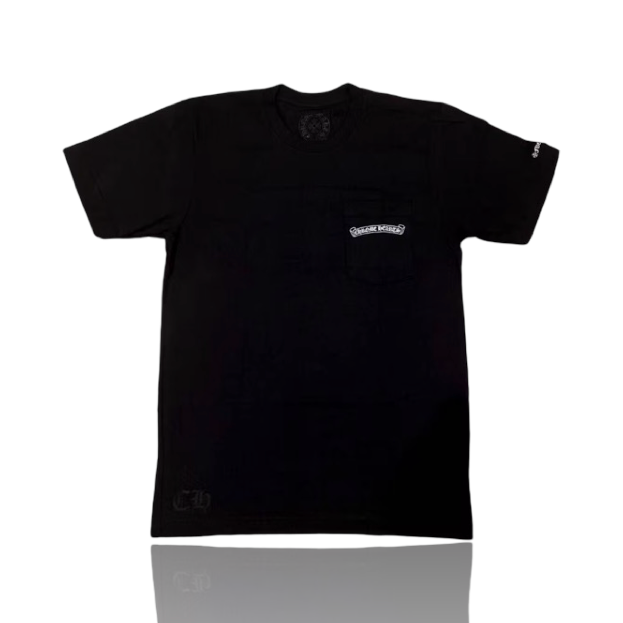 Chrome Hearts Scroll Logo Black Tee