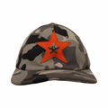 Chrome Hearts Orange Leather Star Patch Snow Camo Gunslinger Hat