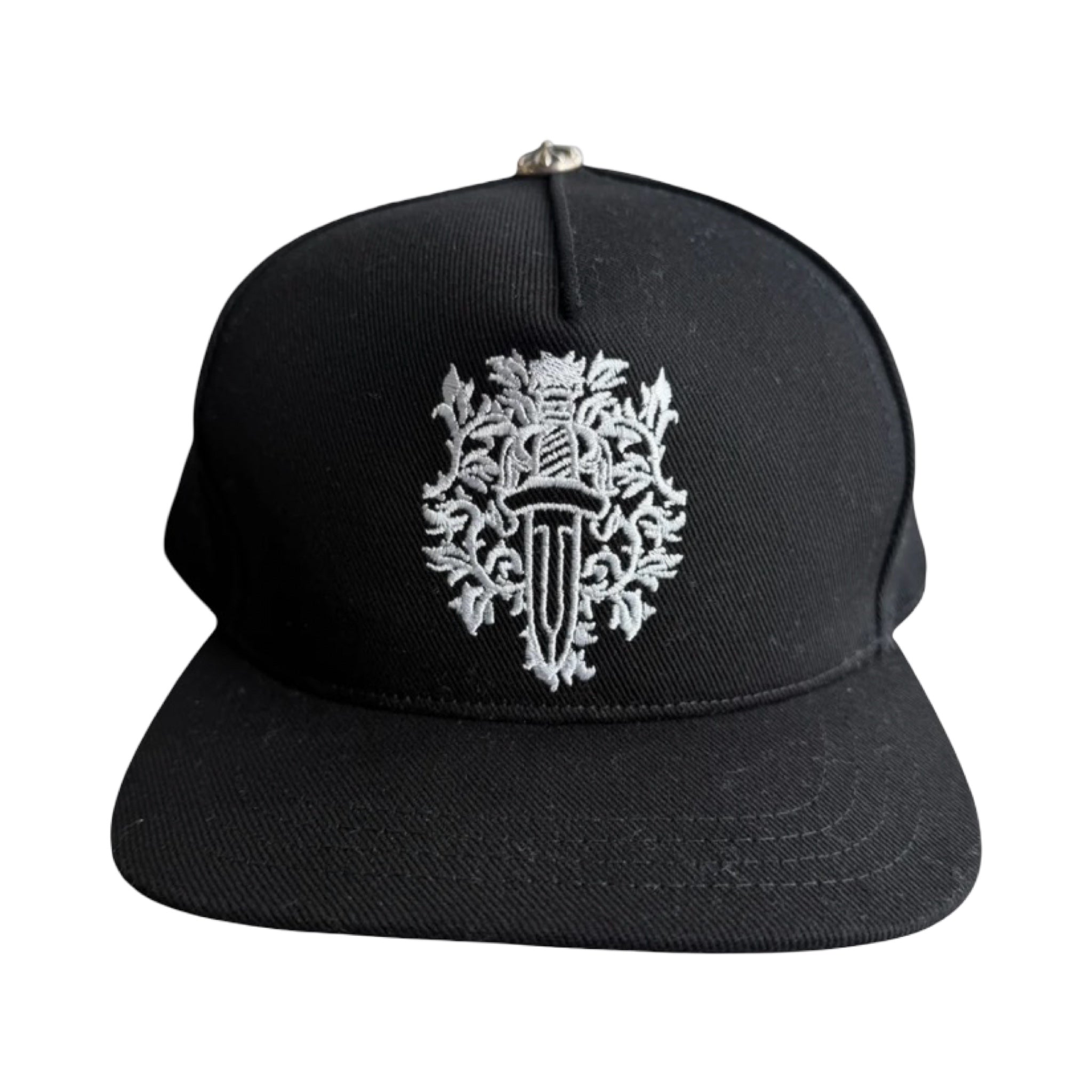 Chrome Hearts Dagger Black Denim Baseball Hat