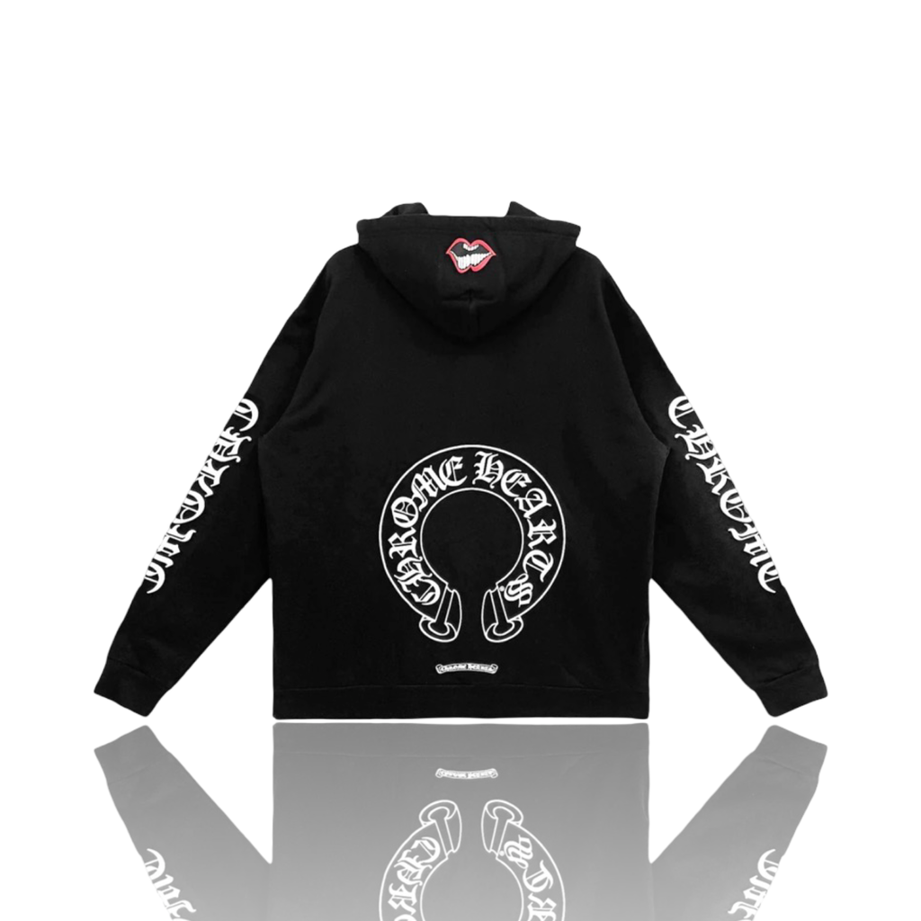Chrome Hearts Matty Boy Black Chomper Horseshoe Hoodie