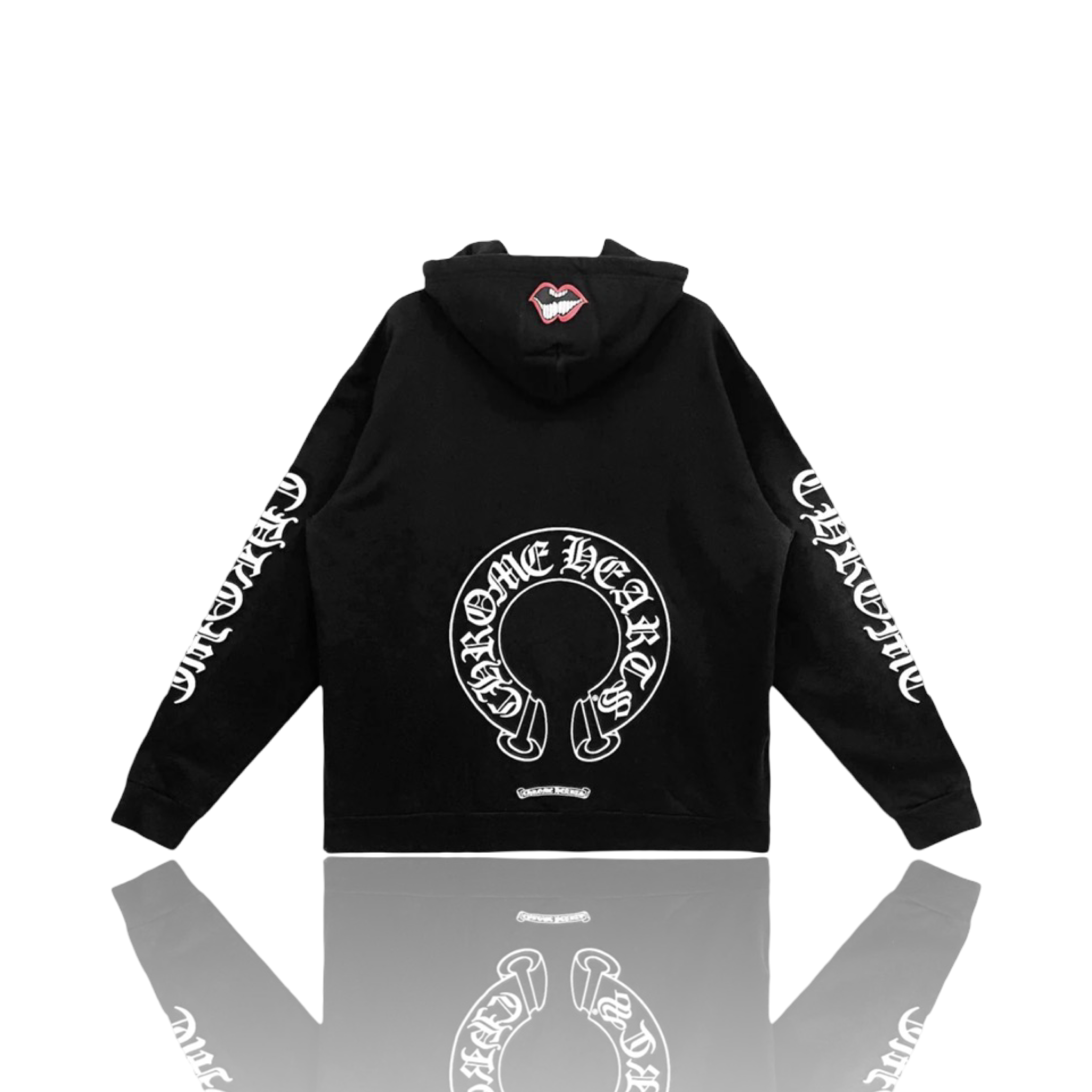 Chrome Hearts Matty Boy Black Chomper Horseshoe Hoodie