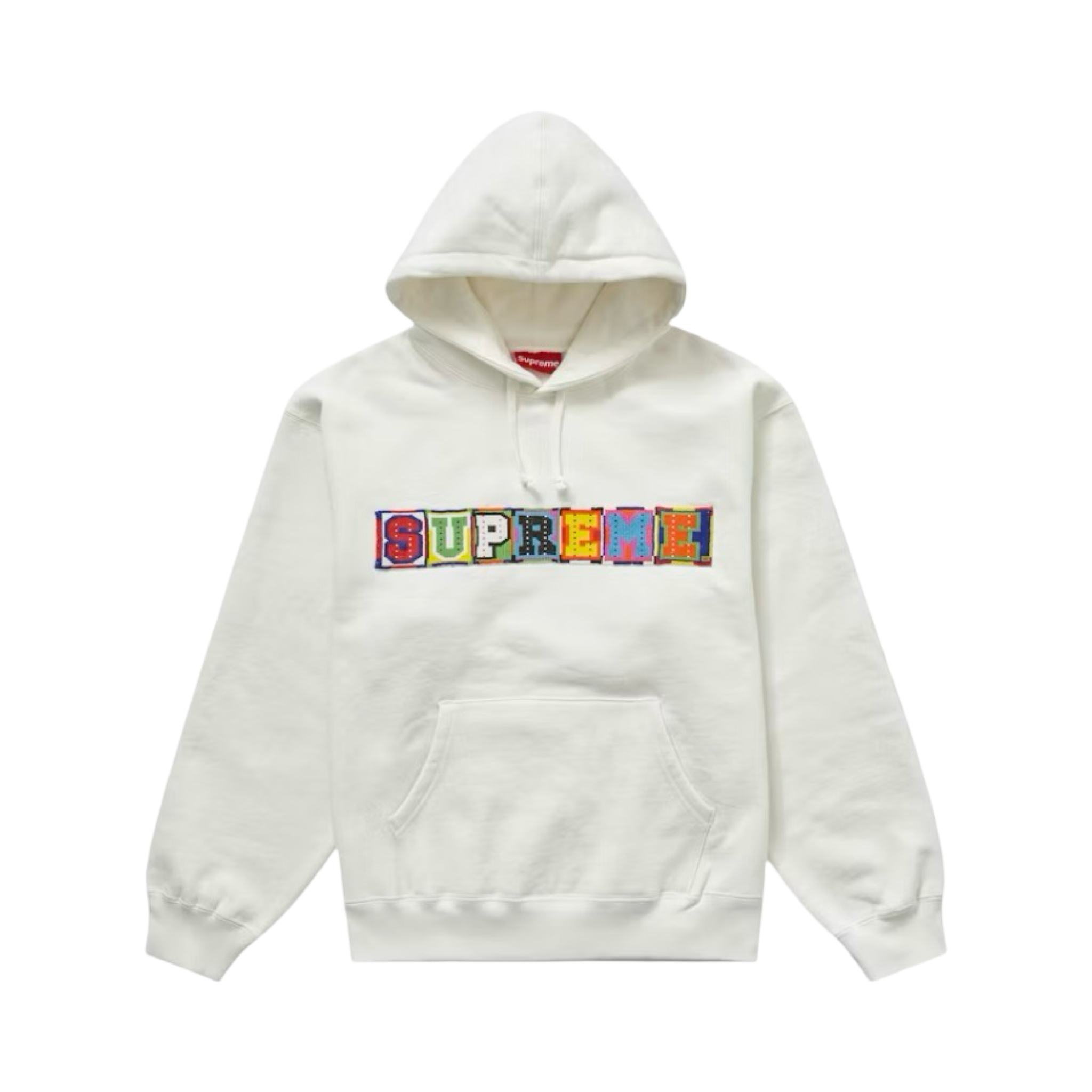 Supreme Beaded Hooded Sweatshirt (SS23) White