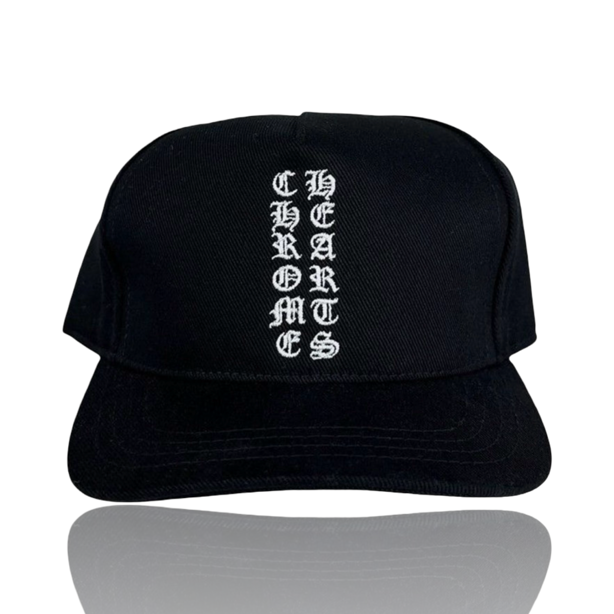 Chrome Hearts Vertical Logo Baseball Cap Black