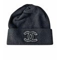 Chanel Cashmere CC Beanie Black