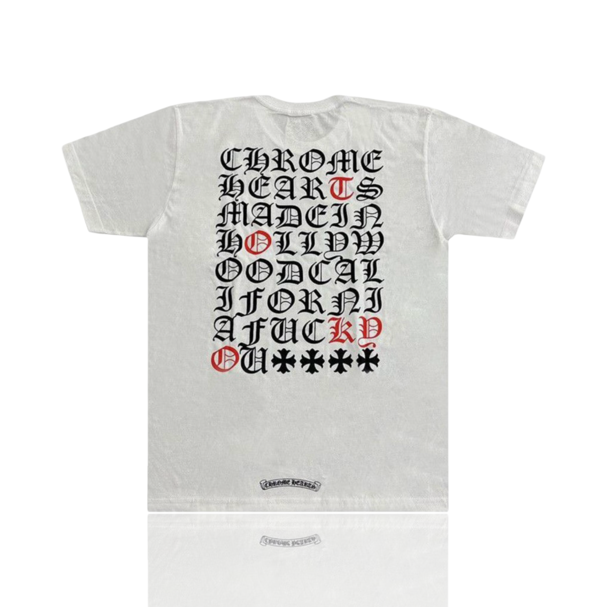 Chrome Hearts Tokyo Exclusive Eye Chart Tee White