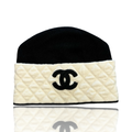 Chanel Cashmere CC Beanie Black/White