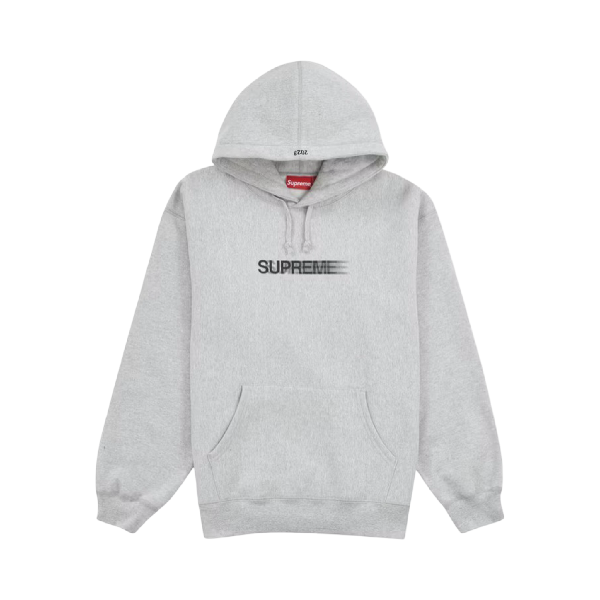 Supreme Motin Logo Hooded Sweatshirt (SS23) Heather Grey