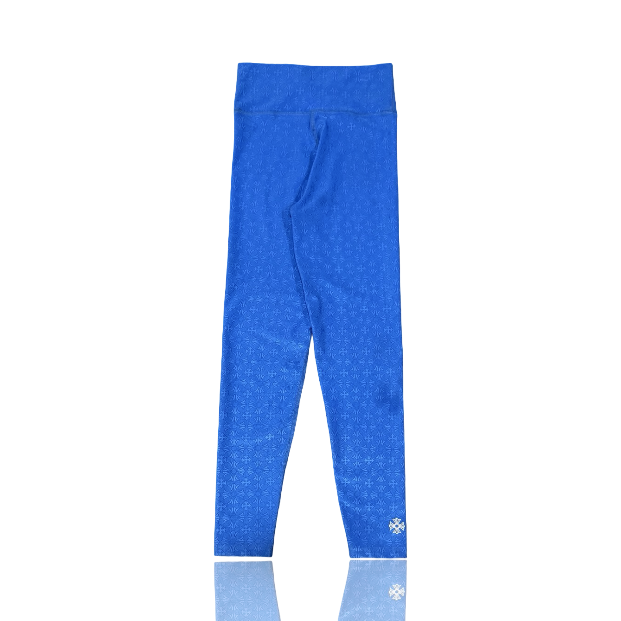 Chrome Hearts Blue Cross Jacquard Leggings