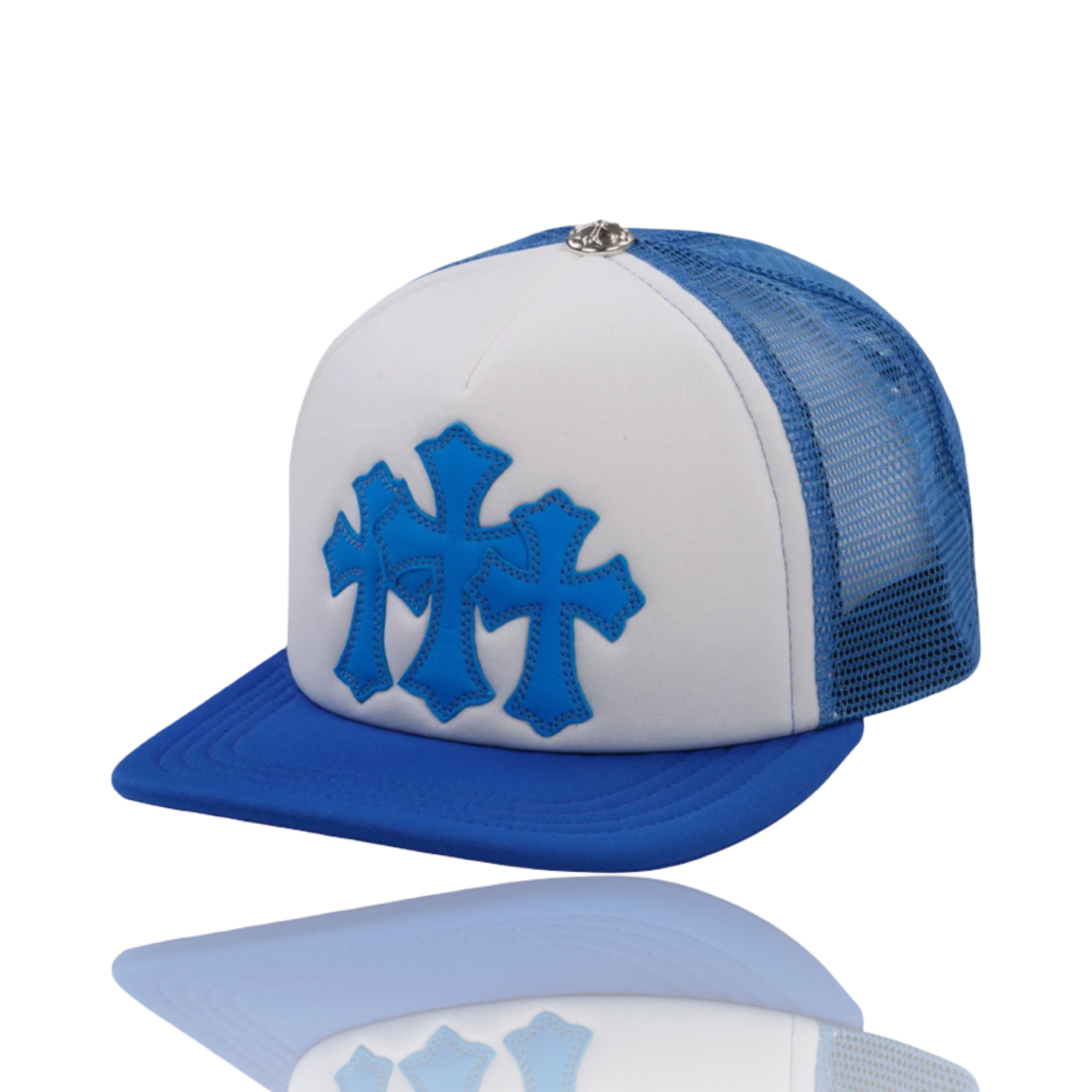 Chrome Hearts Miami Ultra Cemetery Blue Trucker