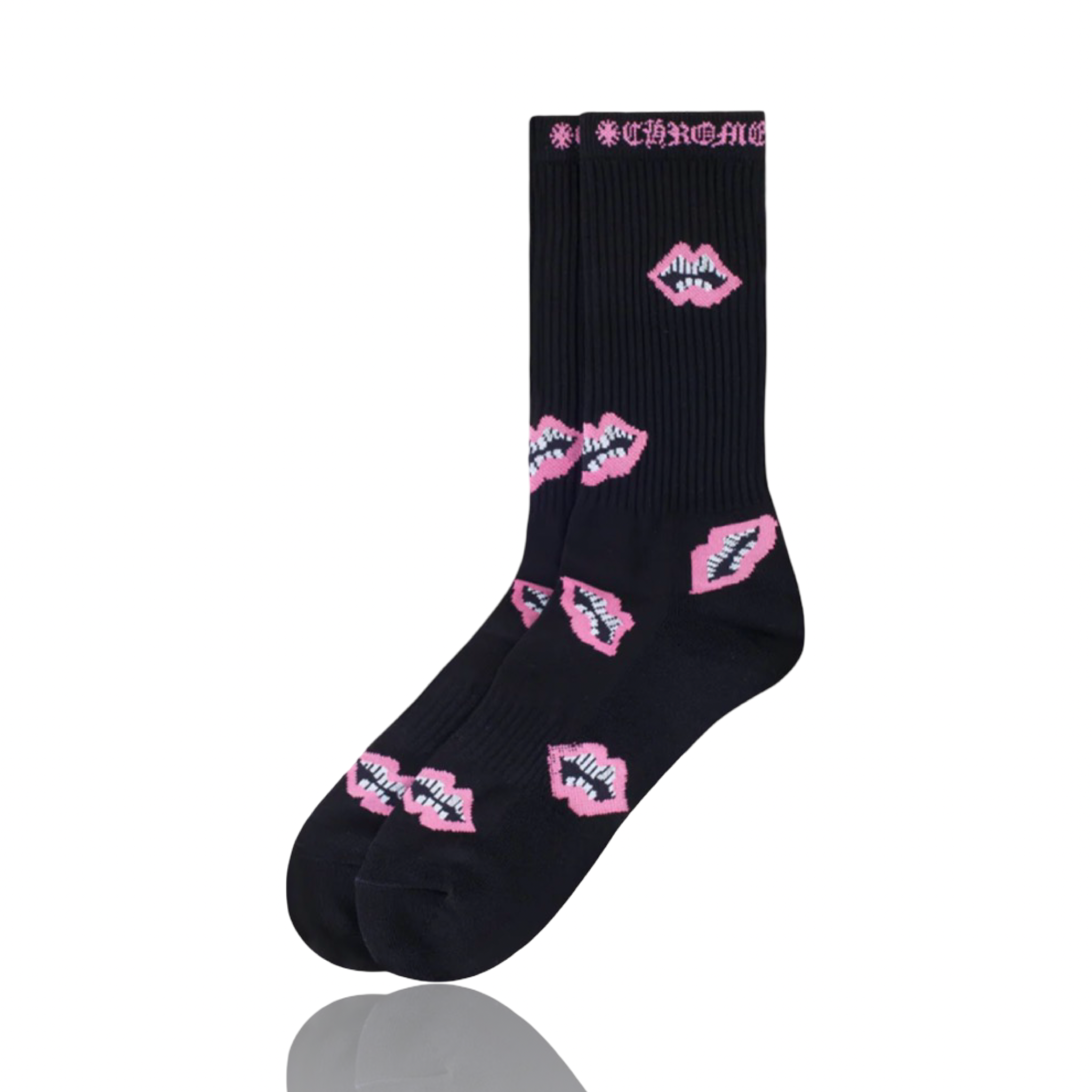 Chrome Hearts Chomper Black/Pink Socks