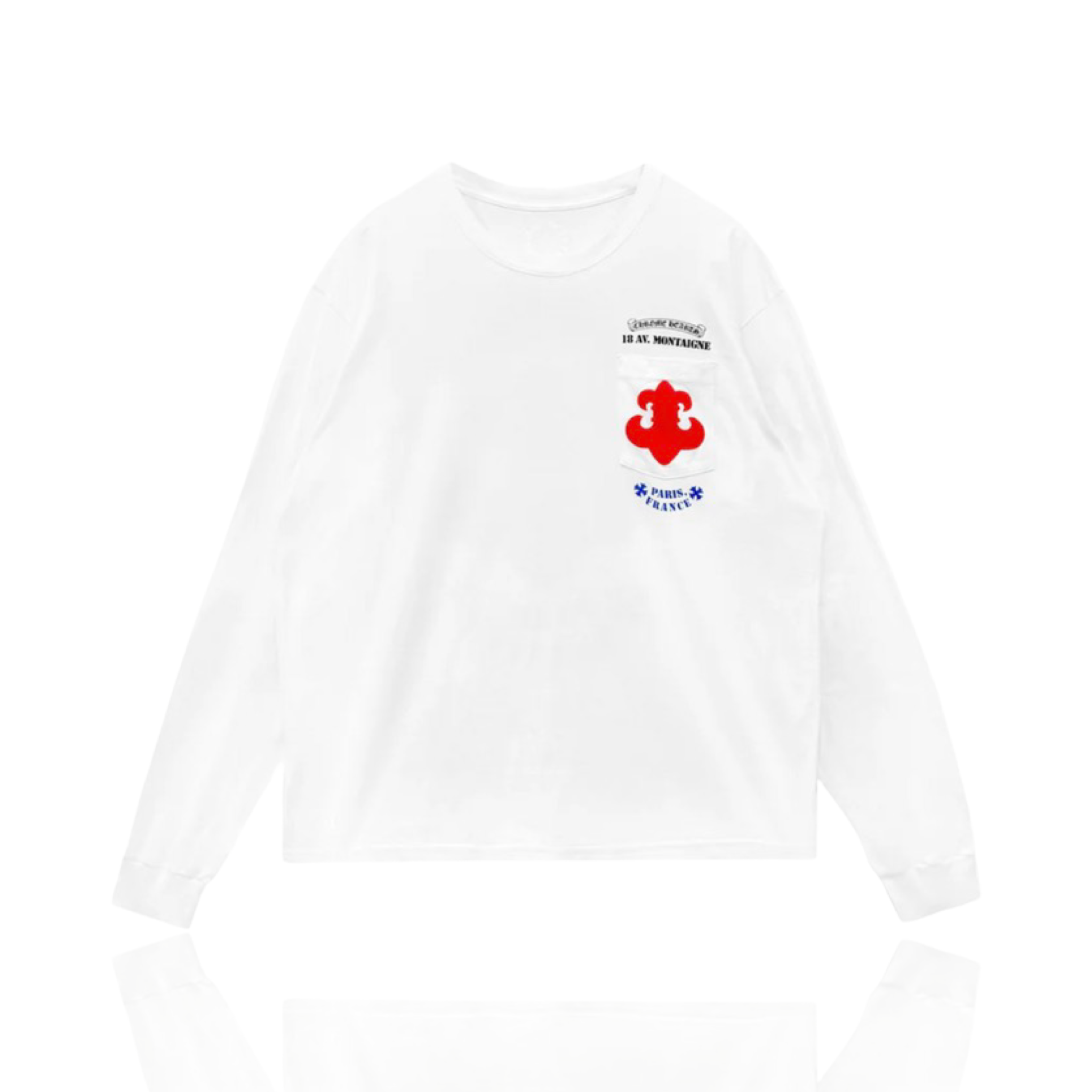 Chrome Hearts Paris Exclusive Le Fleur LongSleeve White