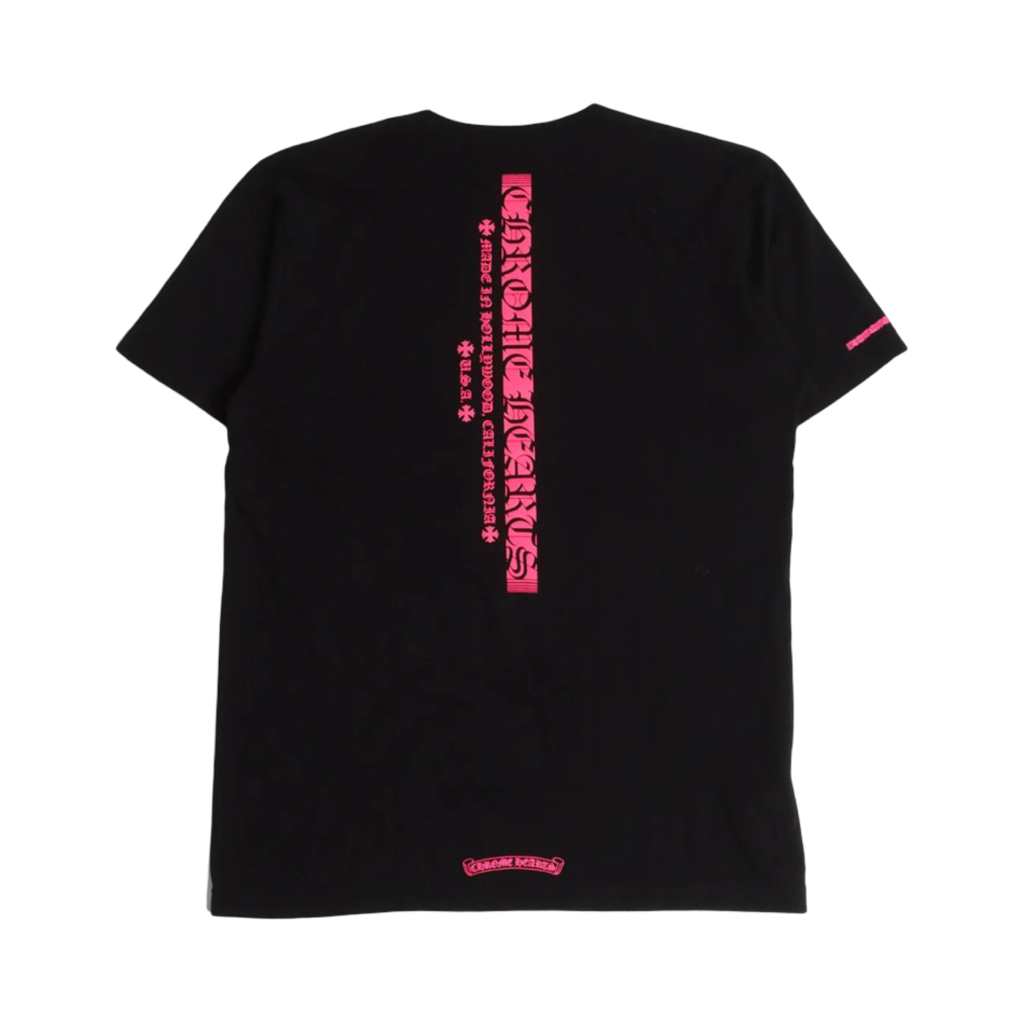 Chrome Hearts Pink Scroll Label Tee