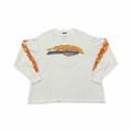 Vintage Harley Davidson Low Country Flame Longsleeve White