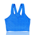 Chrome Hearts Blue Cross Jacquard Sports Bra
