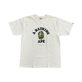 BAPE ABC Camo College Tee White/Green