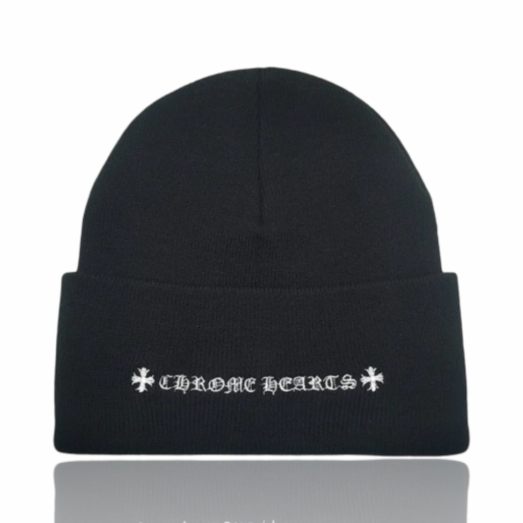 Chrome Hearts CH Logo Beanie Black/White