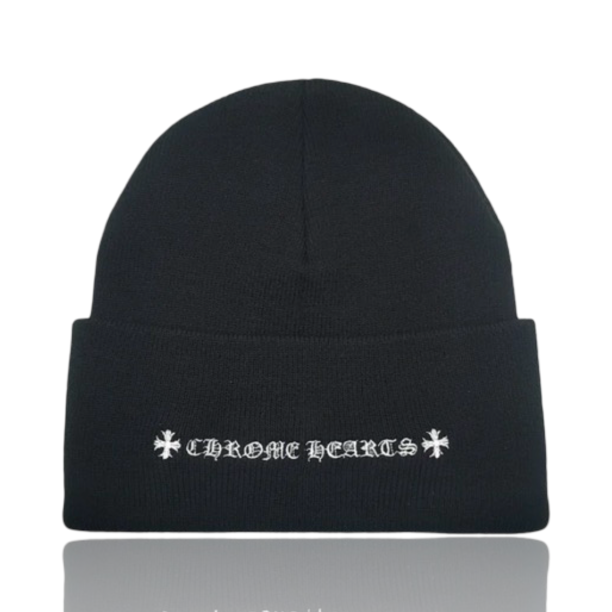 Chrome Hearts CH Logo Beanie Black/White