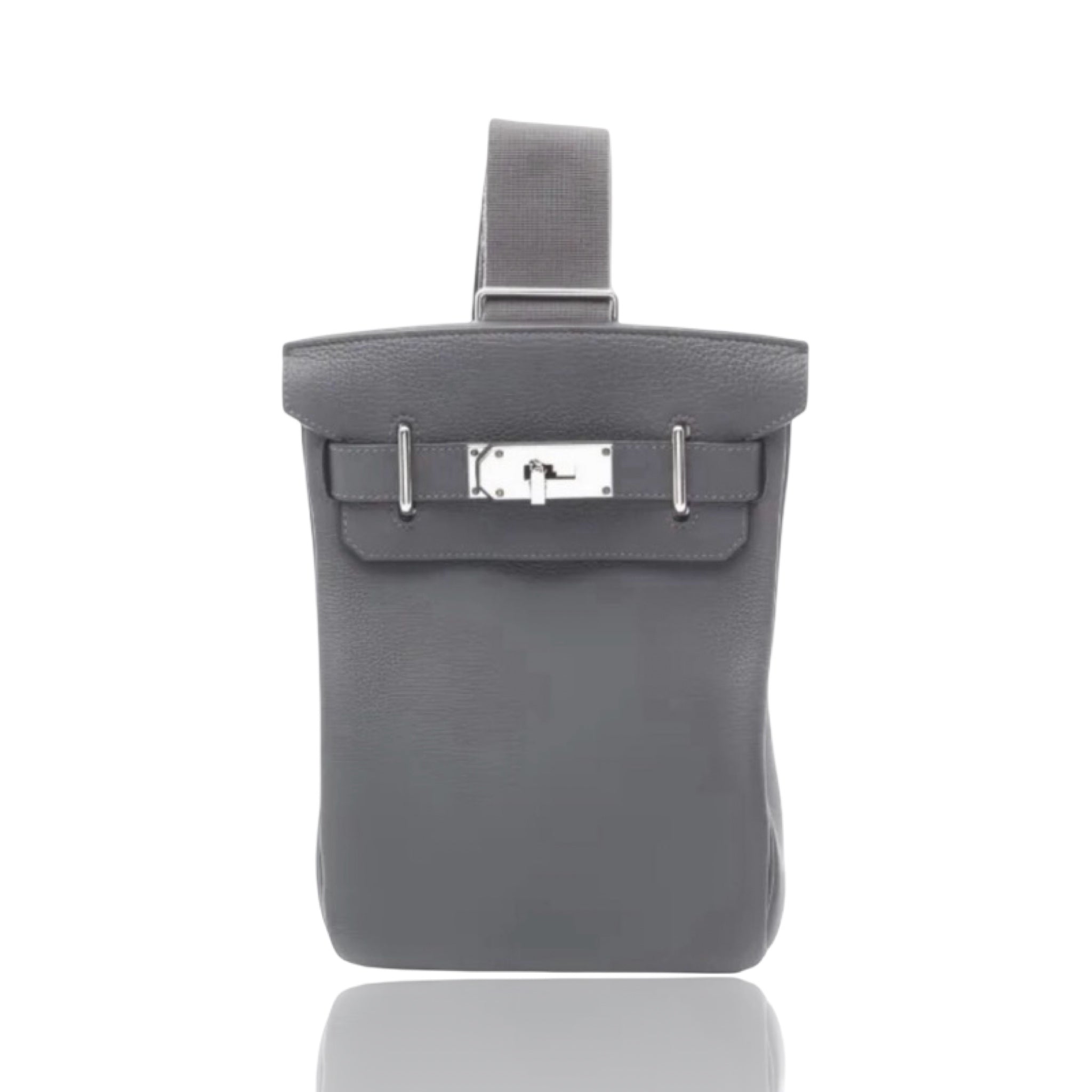 Hermes Grey Ciel Hac A Dos Backpack