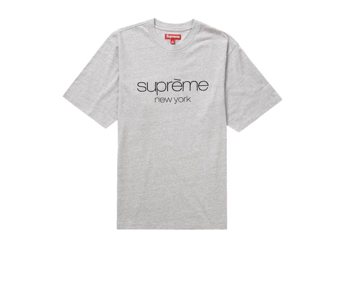 Supreme Classic Logo S/S Top Heather Grey
