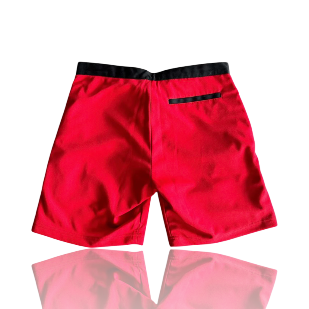 Chrome Hearts Matty Boy Red Chomper Patch Shorts
