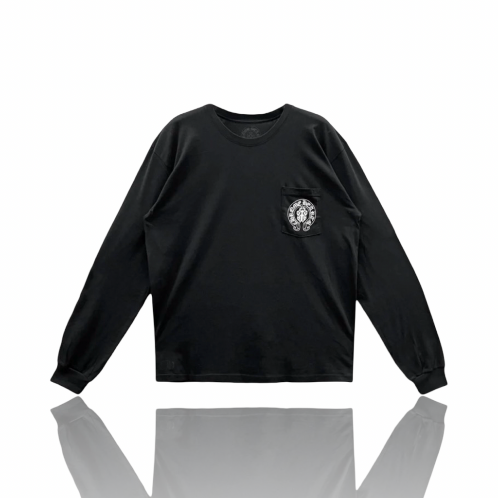 Chrome Hearts American Flag Dagger Logo Longsleeve Black