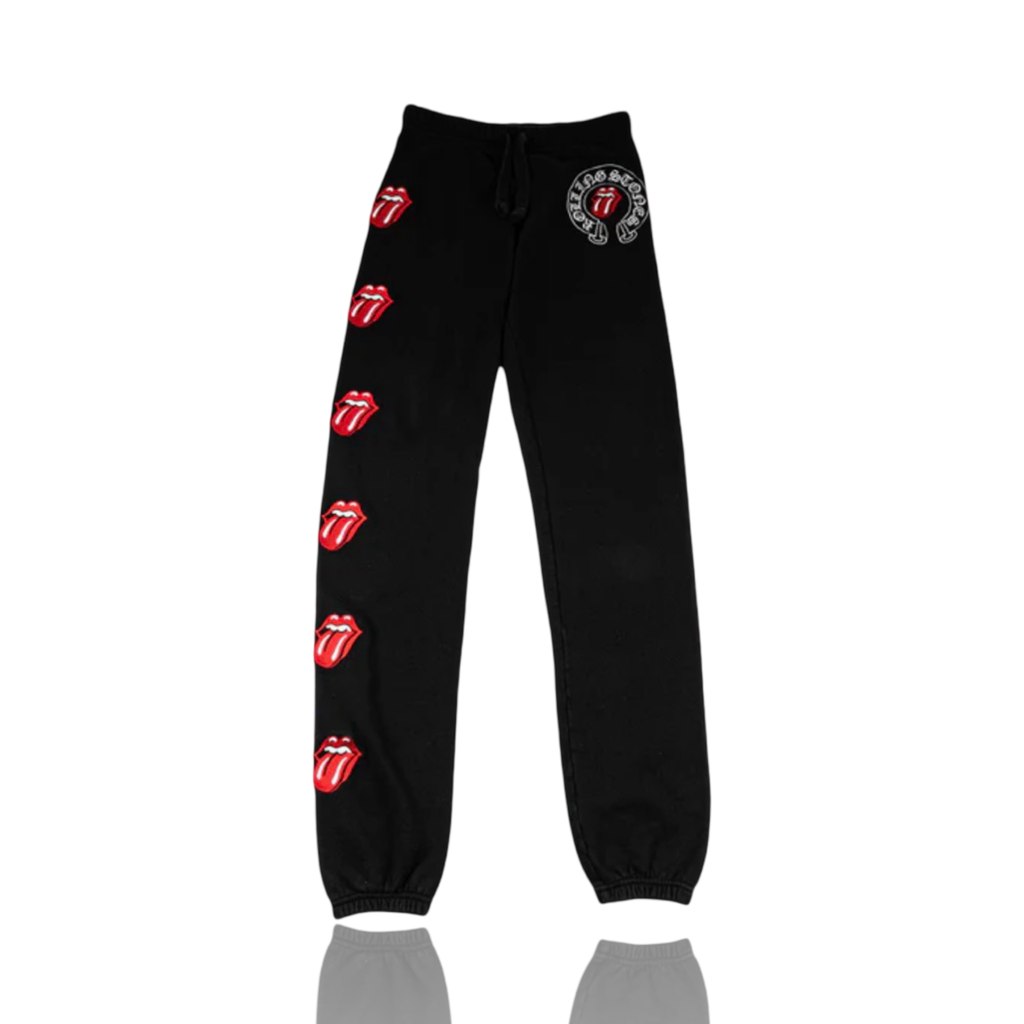 Chrome Hearts Rolling Stones Sweatpants Black/Red