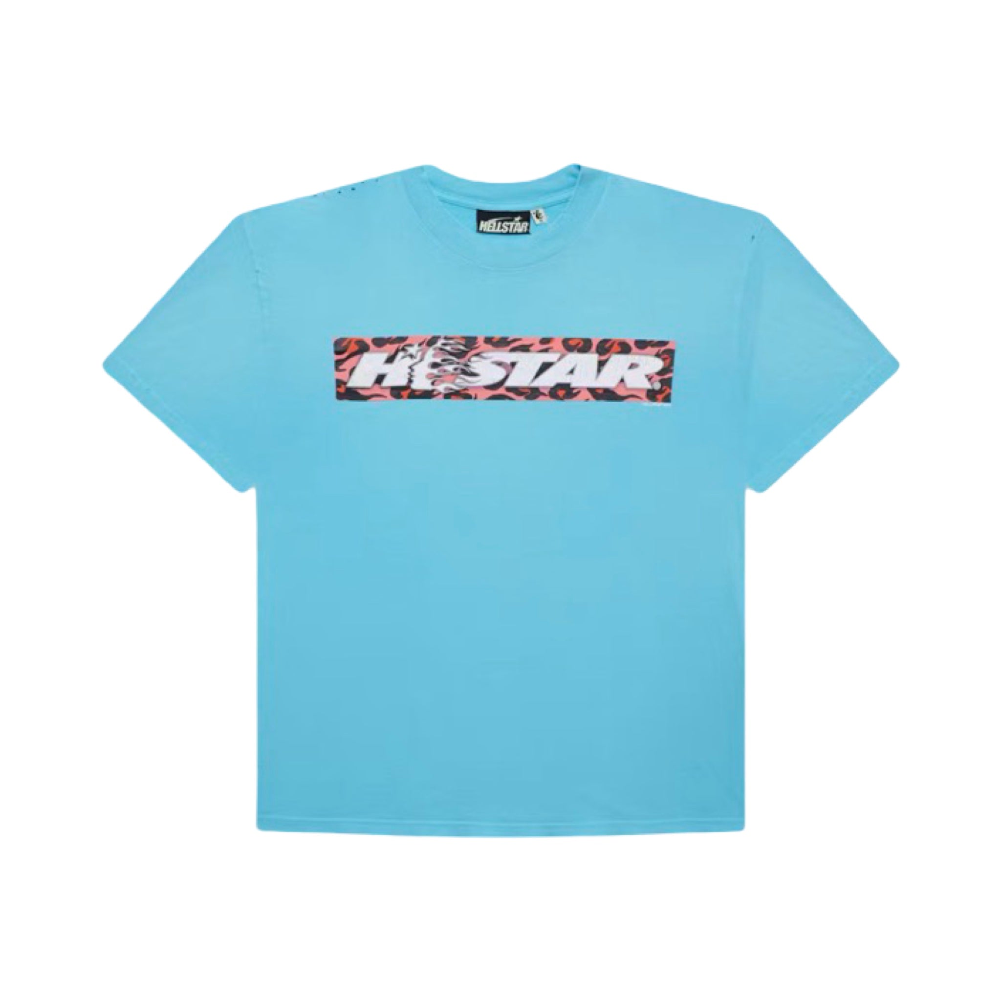 Hellstar Box Logo Blue T-Shirt