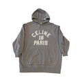 Celine 16 Paris Grey Hoodie Oversize