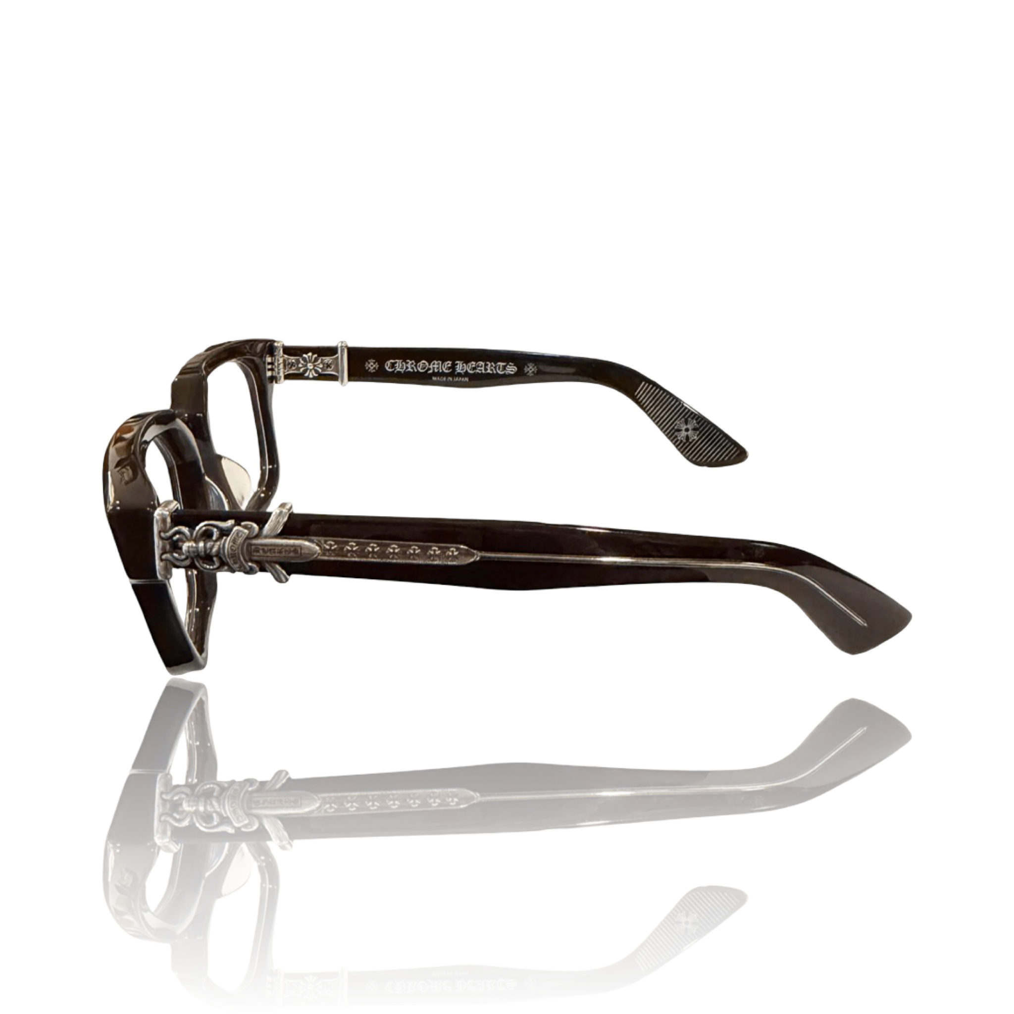 Chrome Hearts Vagillionaire Glasses Brown