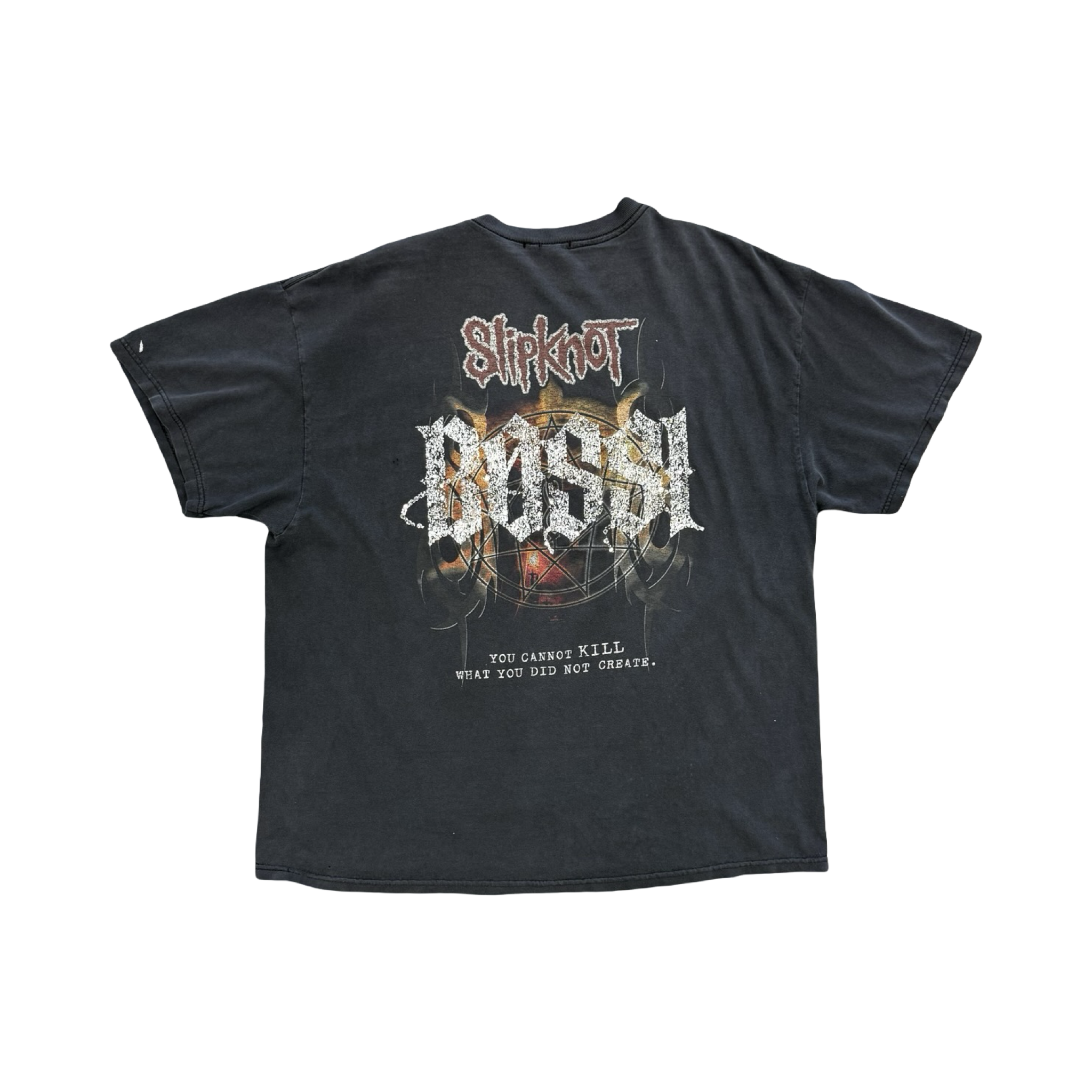 BOSSI Vintage SlipKnot Tour Tee Washed Grey
