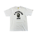 BAPE 1st Camo College Tee White