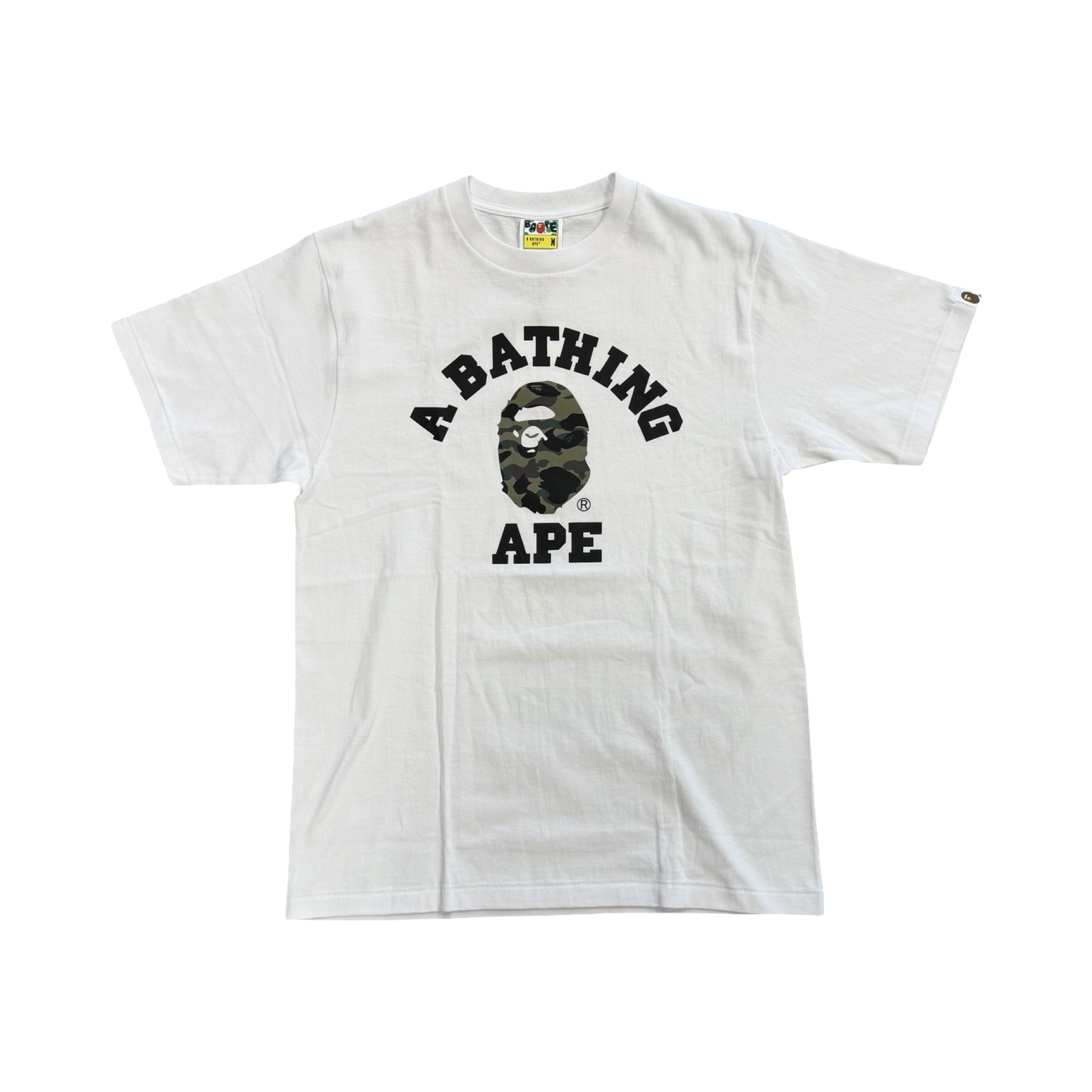 BAPE 1st Camo College Tee White