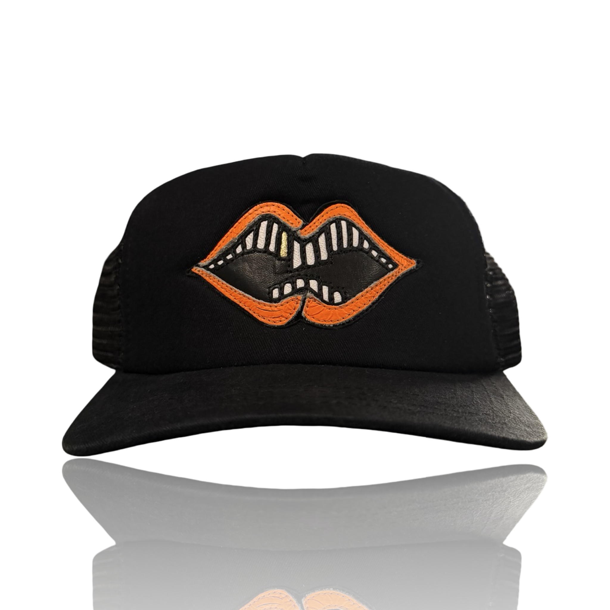 Chrome Hearts Matty Boy Chomper Hat Black/Orange