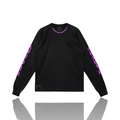 Chrome Hearts Purple Neck Logo Longsleeve Black