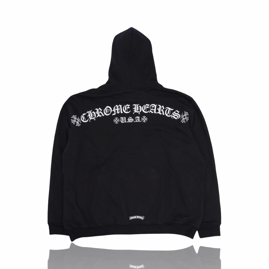 Chrome Hearts T Bar Zip Up Black