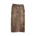 Carhartt Thrashed SunFaded Double Knee Dark Brown #3