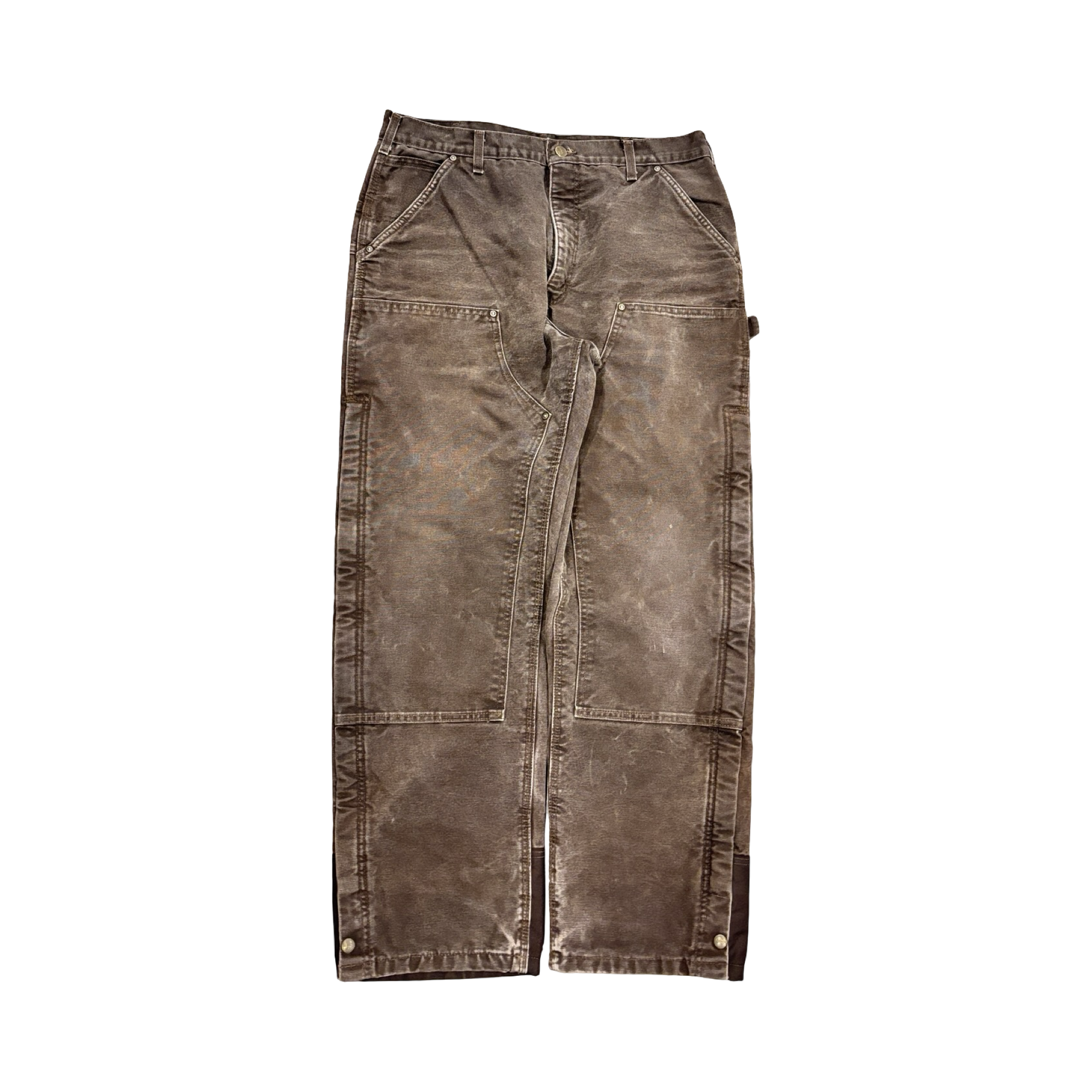Carhartt Thrashed SunFaded Double Knee Dark Brown #3
