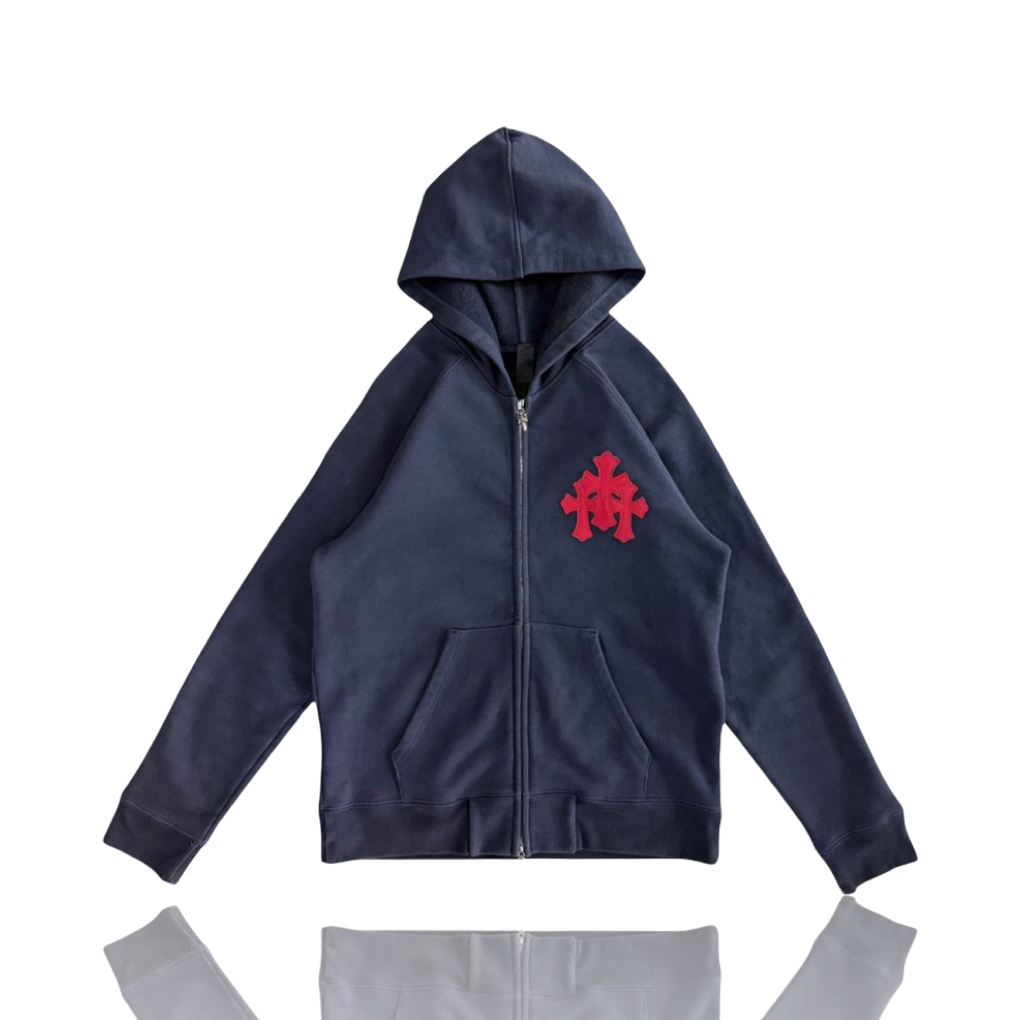 Chrome Hearts Paper Jam Zip Up Red/Navy
