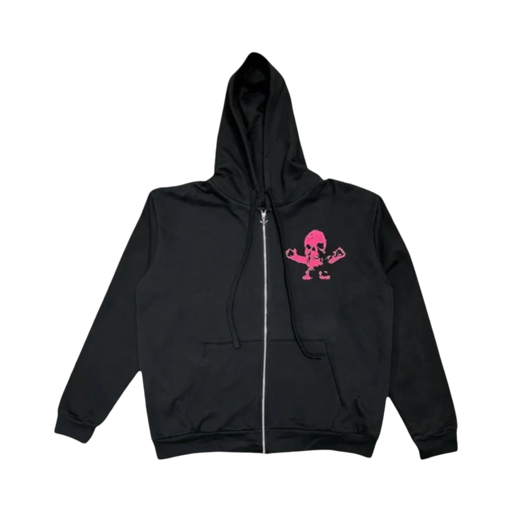 Chrome Hearts Pink Foti Logo Zip Up
