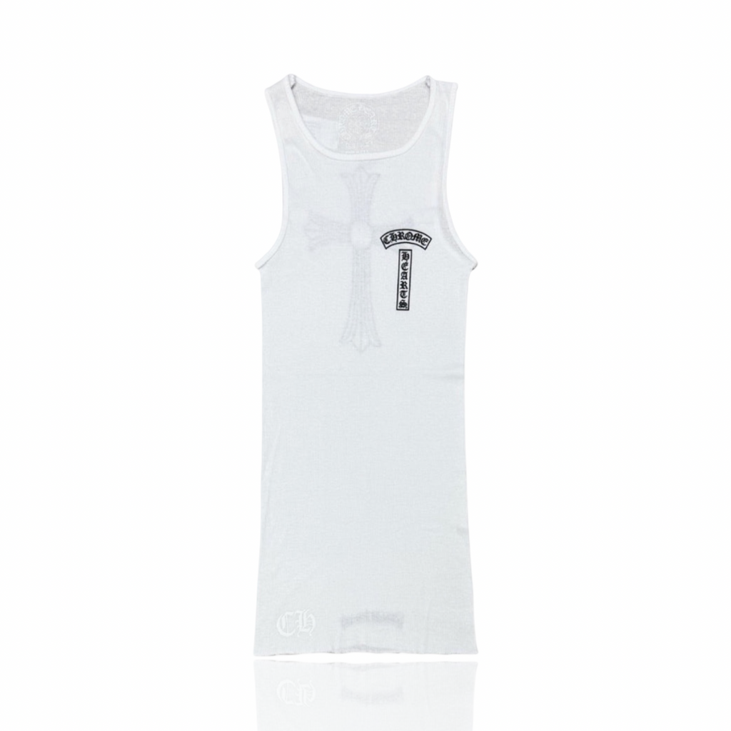 Chrome Hearts T Bar Tank Top White