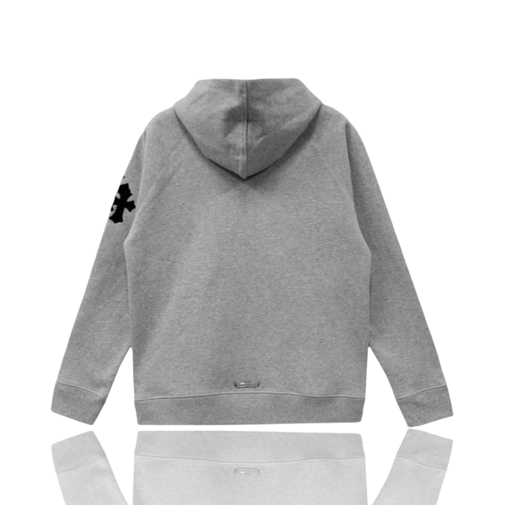 Chrome Hearts Paper Jam Cross Hoodie Grey