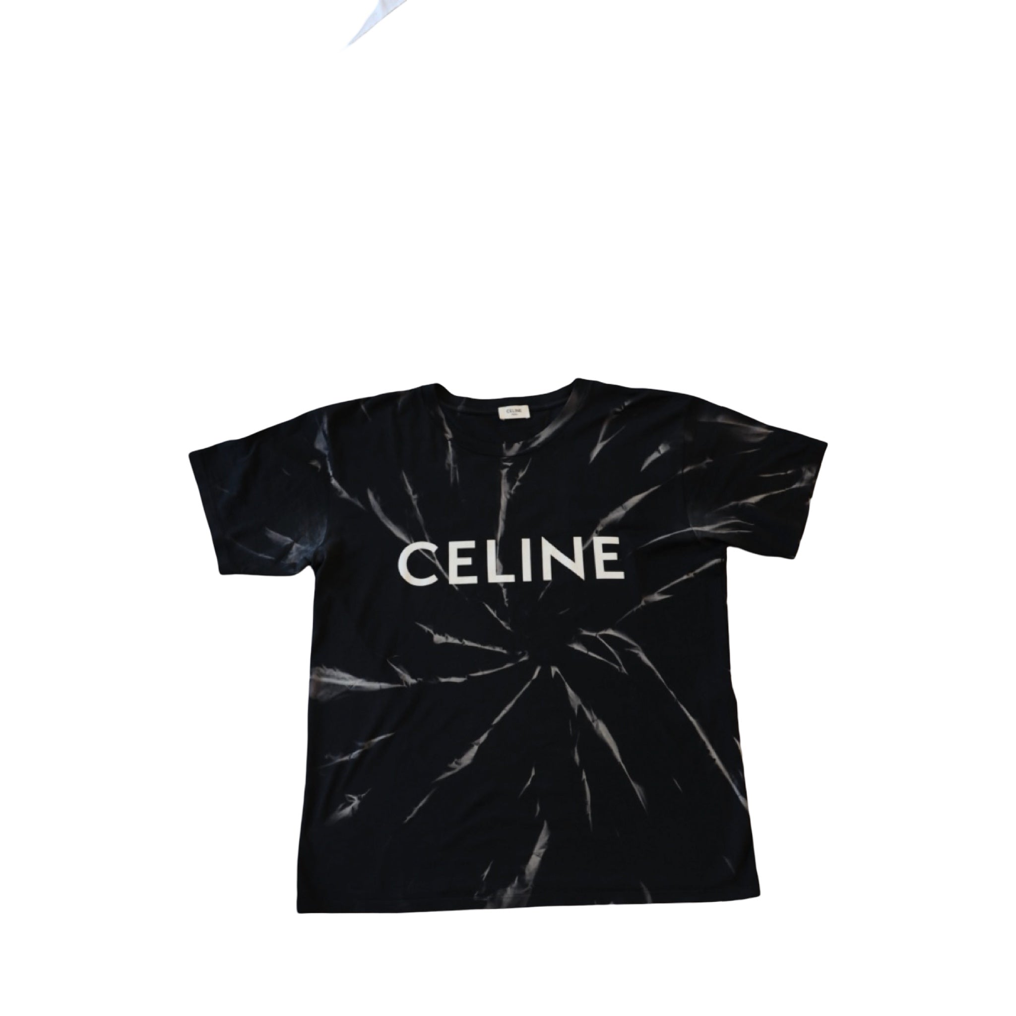 Celine Flip Tie Dye Tee Black