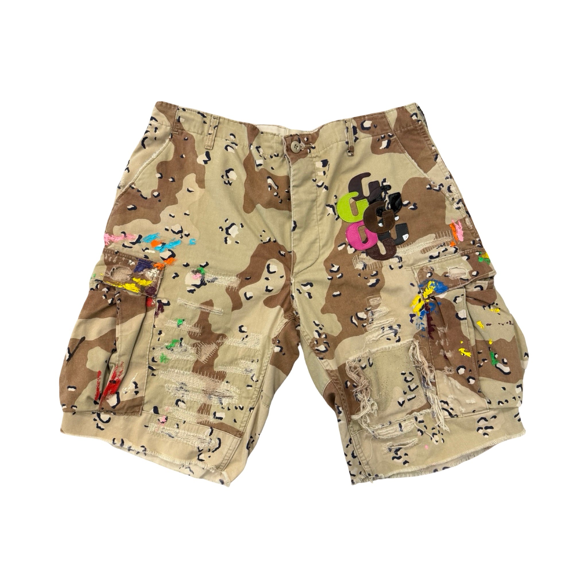 Gallery Dept. Multi Patch Camo Shorts